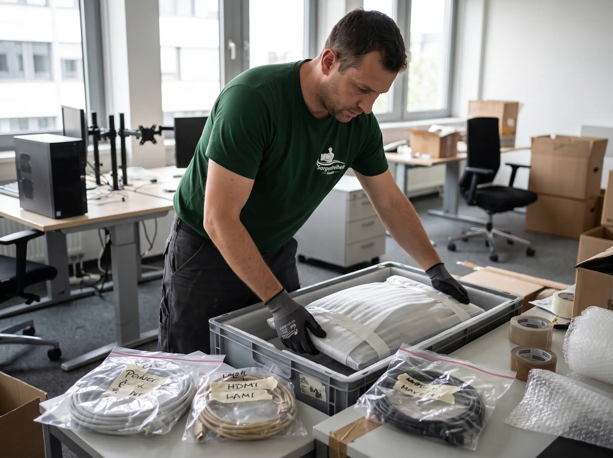 Sicherer Transport von IT-Geräten beim Büroumzug